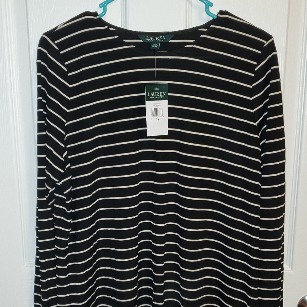 Lauren Ralph Lauren NWT Women's Blk/Wht Top
